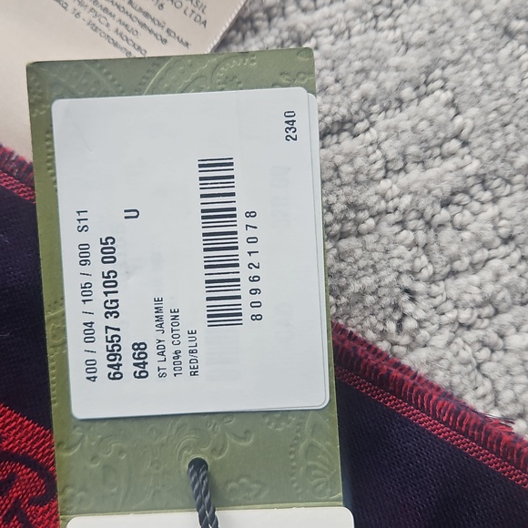 Red&Blue Gucci Scarf - Picture 3 of 4